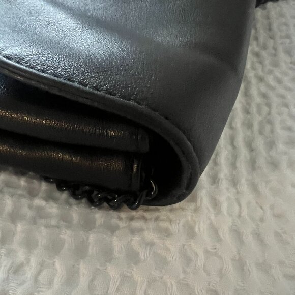 Loeffler Randall Envelope Clutch Turn-Lock Purse Black - Picture 14 of 16